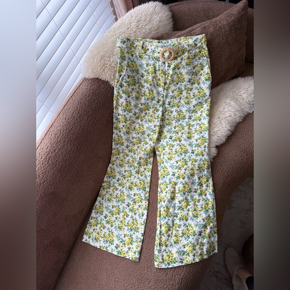 Zimmermann Floral Kick Flare Trousers